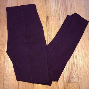 Ivanka Trump dark purple dress leggings